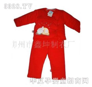 康迪斯红色婴儿棉衣